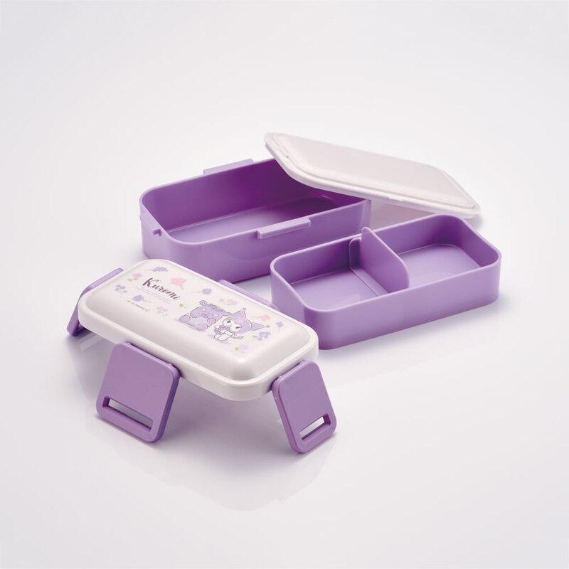 SKATER Kuromi Antibacterial 2-Tier Stackable Bento Box 600ml | Sanrio Design | Made in Japan