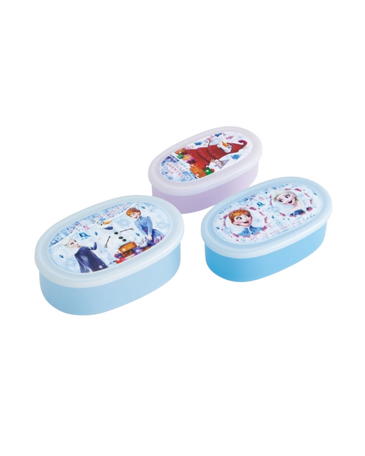 Frozen Elsa Antibacterial 3-Size Stackable Lunch Box Set – Made in Japan | Microwave Safe