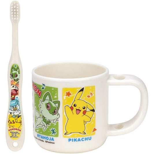 Skater Pokémon Toothbrush & Stand Cup Set – For Children Aged 3–5 | Hygienic 2-in-1 Design