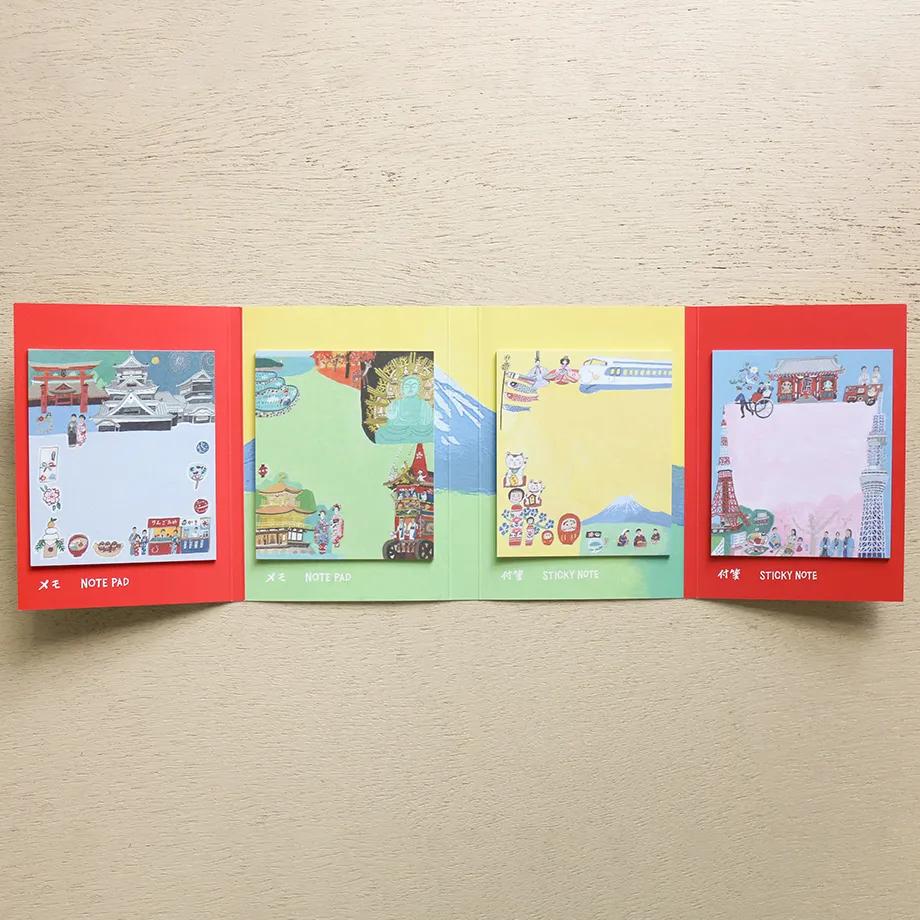 Ai Okino Memo & Sticky Notes Set – JAPAN Local Series | Japanese Stationery | Made in Japan