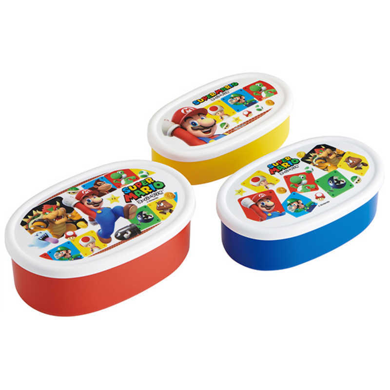 Super Mario Antibacterial 3-Size Stackable Lunch Box Set – Made in Japan | Microwave Safe