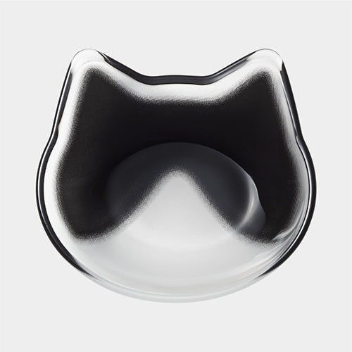 Coconeco Cat Face Glass Plate – Mame-dish Series | Chatra (Brown Tabby) / Tiger (Gray Tabby) / Hachiware (Black & White) | Made in Japan